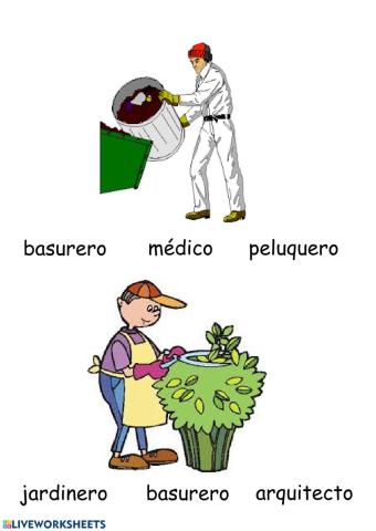Vocabulario profesiones