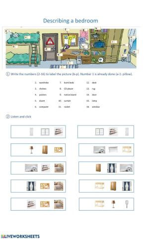 Describing a Bedroom