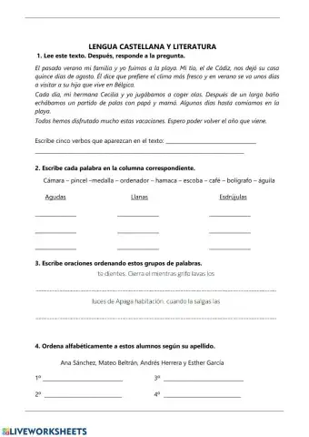 Repaso unidades 1 y 2