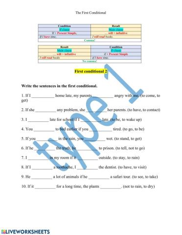 The First Conditional 2