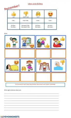 Like don't like  love hate+ing