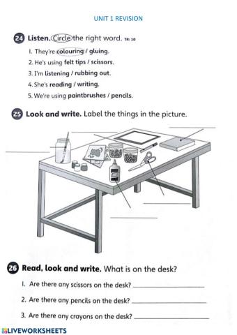 School objects. Are there?