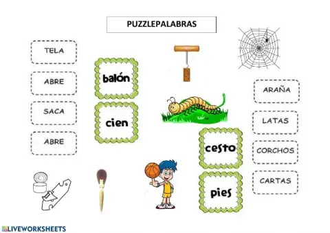 Palabras Compuestas: Puzzlepalabras