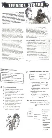 Teenage stress