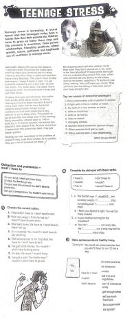 Teenage stress