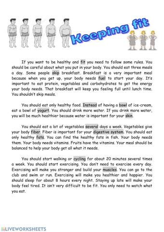 Keeping Fit