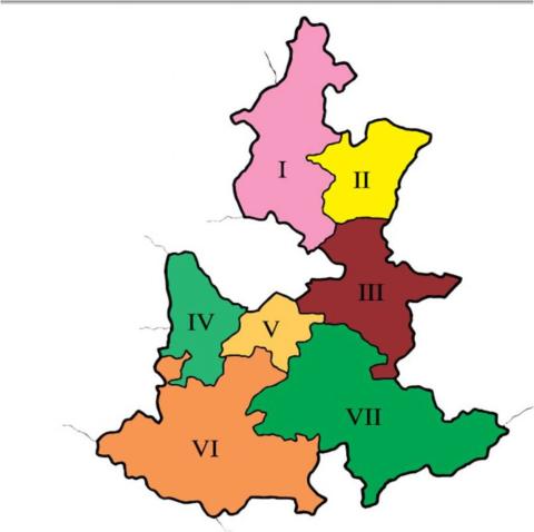 Regions in Puebla