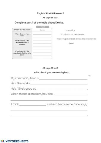 Writing about a hero