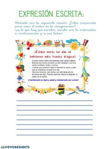 Expresión escrita VARITA