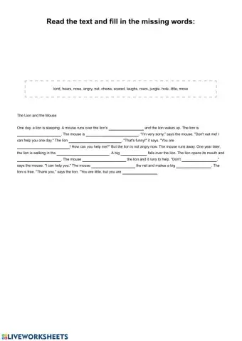 Family and Friends 3 unit 5 - gapped text