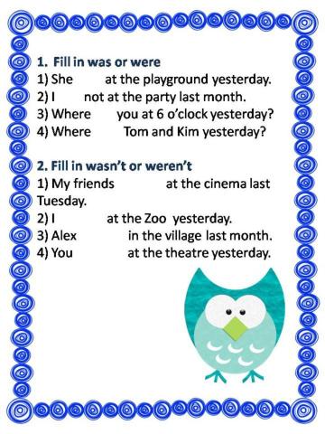 Was or were, wasn't or weren't