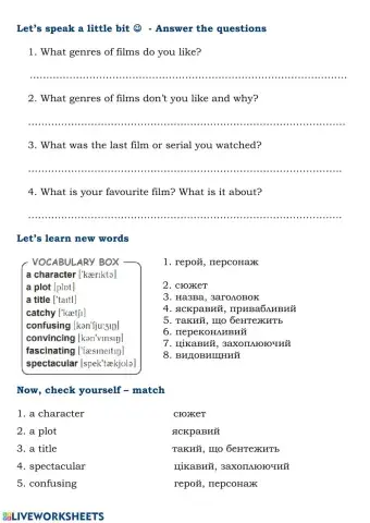 Leisure time - part 2