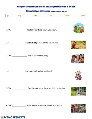 Past Simple: Regular and irregular verbs