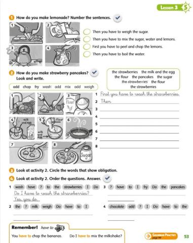 Activity book Explorer 6. Topic 5. Página 53