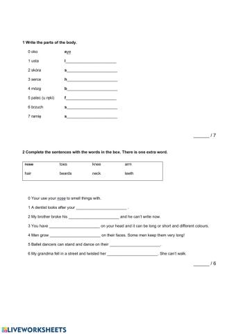 Test from English Class A2+