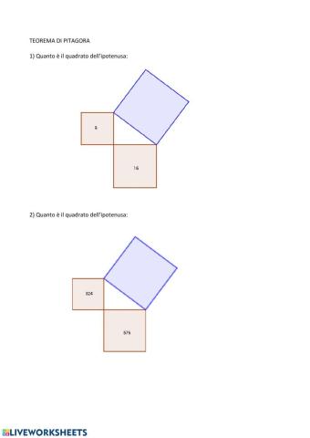 TEOREMA DI Pitagora