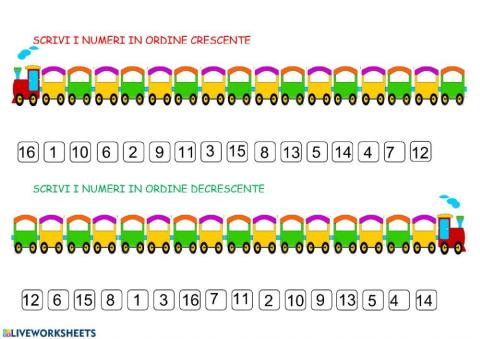 Sequenza numerica entro 16