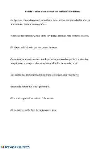 Introdducción a la ópera