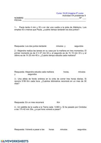 Actividad evaluable T9 quinto