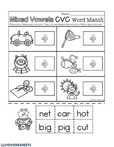 CVC mixed vowels