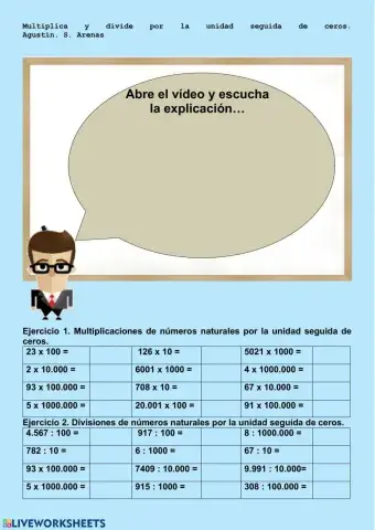Multiplicar y dividir por la unidad seguida de ceros