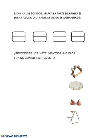 Instrumentos agudo grave