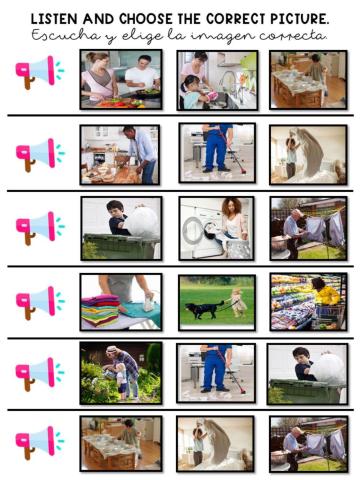 Listen and choose the correct one