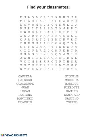 Find your classmates