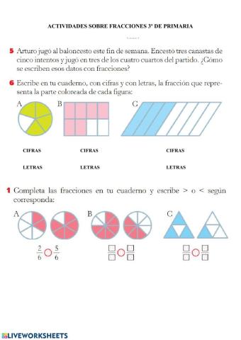 Fracciones 3º primaria