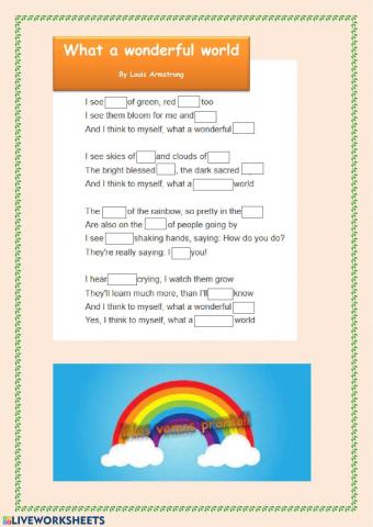 What a wonderful world