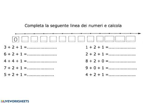 Addizioni entro il 10