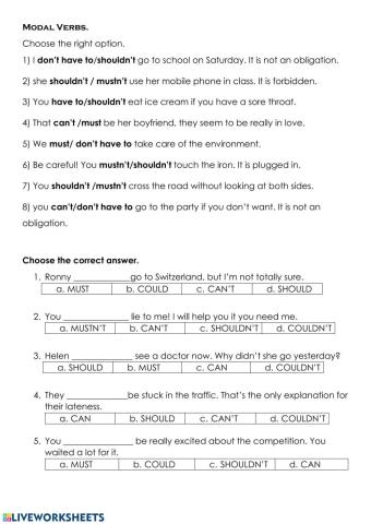 modal verbs practice