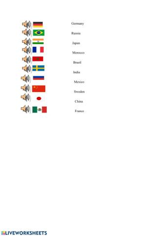 Countries and flags