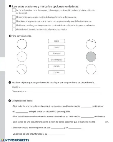Circunferencia y círculo