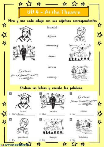 At the Theatre - 6º UD 4 - Ficha 9