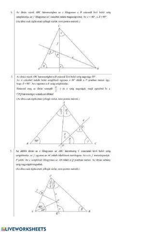 Szögszámítós felvételi