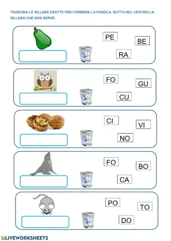 Giochiamo con le sillabe