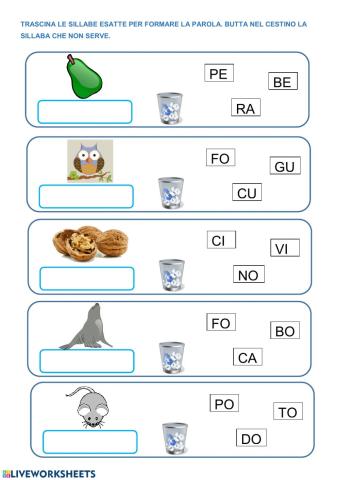 Giochiamo con le sillabe