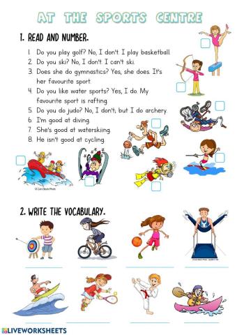 At The Sports Centre-Are you good at...?