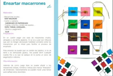 Enhebrar macarrones