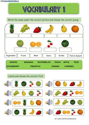 Restaurant vocabulary 1