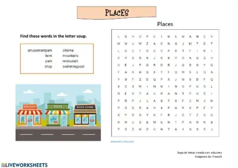 Places - Letter Soup