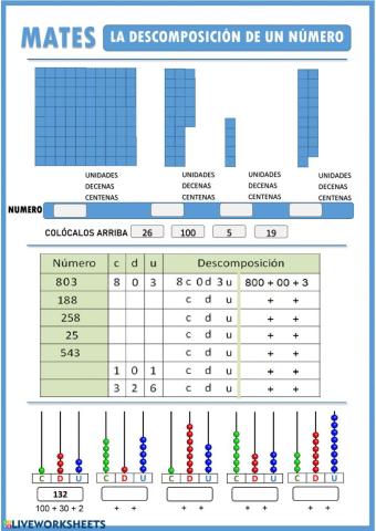 Descomposición de números