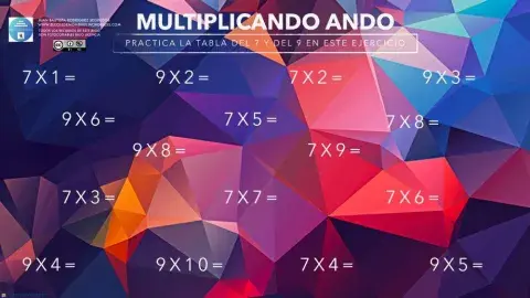 Practicando la tabla del 7 y del 9