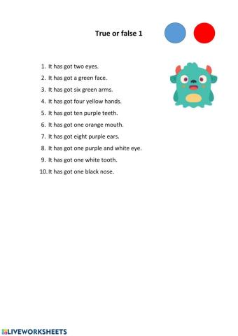 True or False