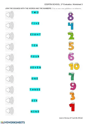 NUMBERS 1to10 AND COLOURS