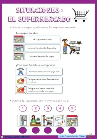 Situaciones: El supermercado