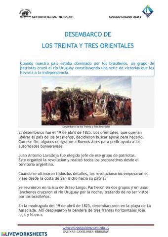 Desembarco de los treinta y tres orientales