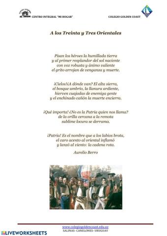 Poema a los treinta y tres orientales