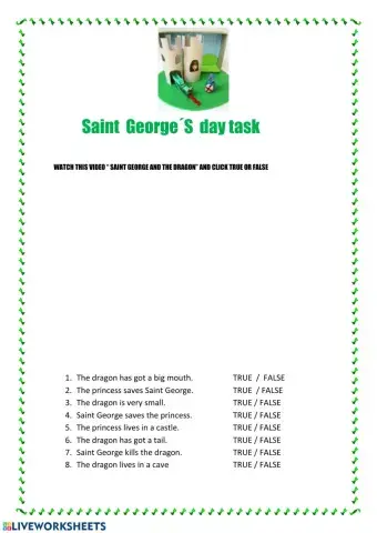 Saint George´s day task 